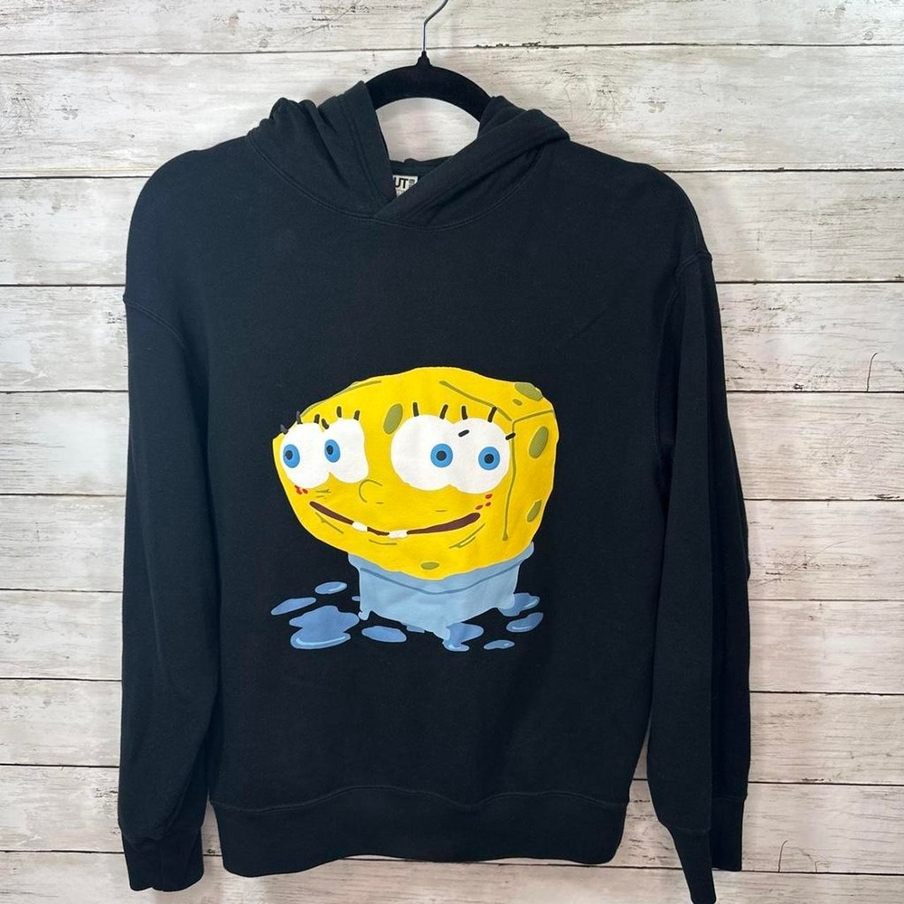 Uniqlo UT x Cactus Plant Flea Market x SpongeBob Black Hoodie Kids Oversized